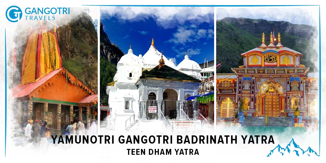 Teen Dham Yatra Tour Package Delhi- Yamunotri Gangotri Badrinath 09 Days Yatra, 9 days 3/Teen Dham Yatra- GangotriTravels