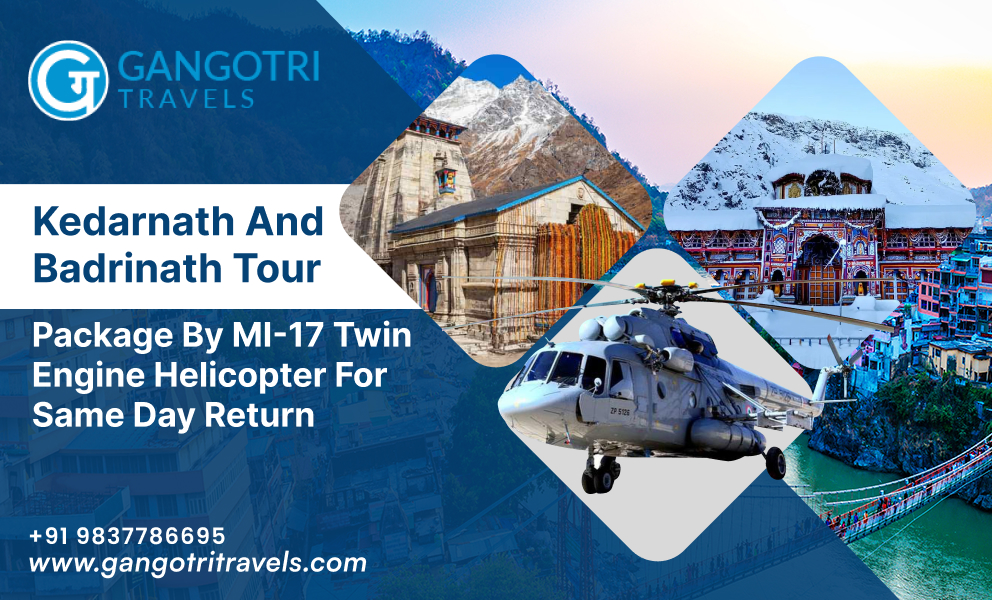 Badrinath and Kedarnath yatra by twin-engine Helicopter (MI-17)